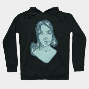 Jade Portrait 03 - Graphic Illustration Hoodie